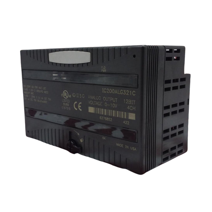 GE IC200ALG321 VersaMax 4-channel analog output module, 4–20mA current range, 12-bit resolution