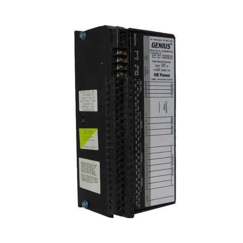 GE IC660BBD120 input block, 32-point 24 VDC sinking inputs, field-mountable Genius I/O module for industrial automation systems.