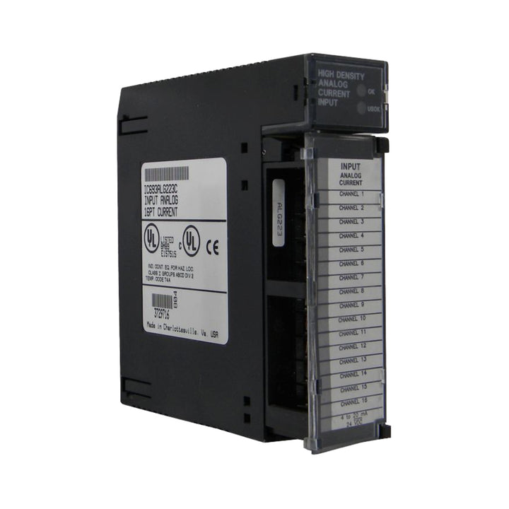 GE IC693ALG223 analog output module, 4-channel, 4–20mA, 12-bit resolution, isolated outputs for Series 90-30 PLC systems.