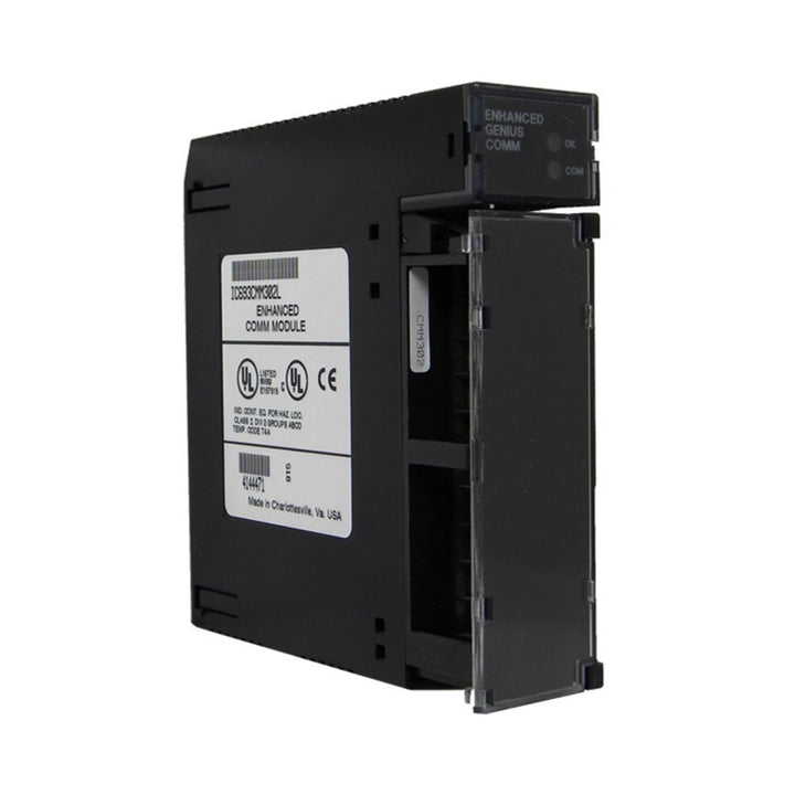 GE IC693CMM302 Ethernet interface module for Series 90-30, 10Base-T TCP/IP, remote programming and data communication.