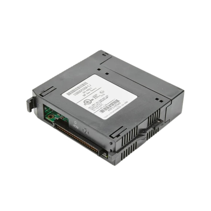 GE IC693CPU350 Series 90-30 CPU module, 32K words memory, RS-232, 5-slot baseplate, supports floating point math and real-time control.