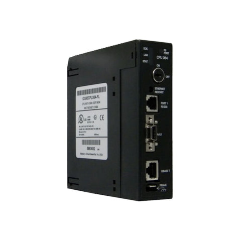 GE IC693CPU364 Series 90-30 CPU module, 240KB memory, built-in Ethernet &amp; RS-232, floating point, real-time clock.