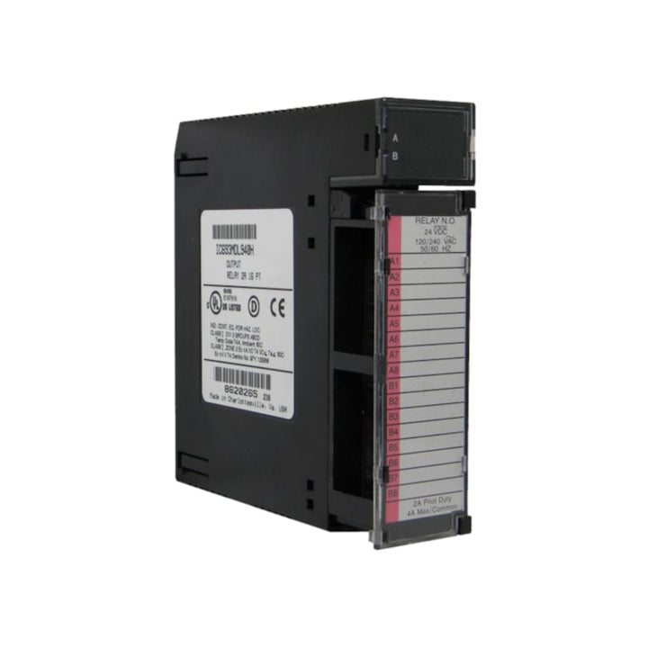 GE IC693MDL940 16-point relay output module for Series 90-30 PLCs, Form A contacts, 2A per point, for AC/DC load control.
