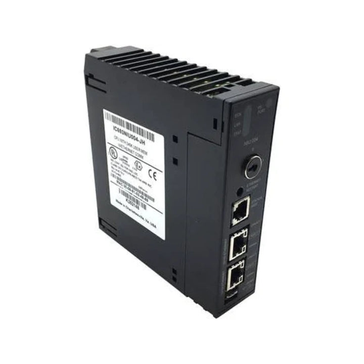 GE IC693NIU004 Ethernet Network Interface Unit for Series 90-30, remote I/O expansion without CPU control.