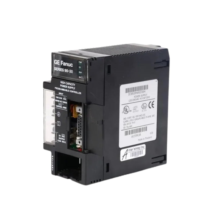FANUC IC693PWR330H power supply for GE 90-30 PLC, providing reliable 30W output for industrial automation.