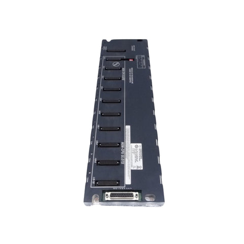 GE IC694CHS392 10-slot universal backplane for RX3i PACSystems, supports CPU, I/O, and power modules.