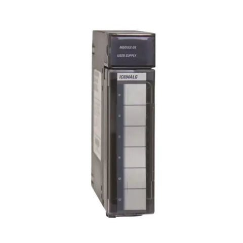 GE IC695ALG608 8-channel analog output module for RX3i, voltage/current output, group-isolated with 15-bit resolution.

