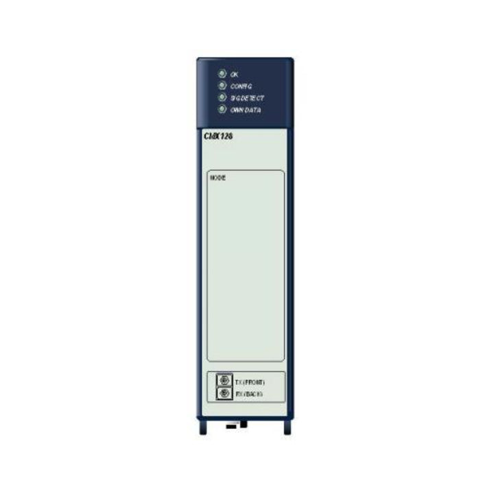 GE IC695CMX128 128MB control memory module for RX3i, battery-backed for retentive logic and data storage.