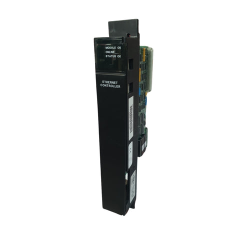 GE IC687BEM713 bus transmitter module for Series One Plus PLCs, enables remote I/O expansion via high-speed communication link.
