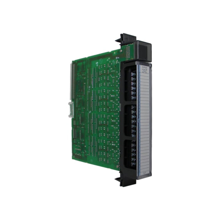 GE IC697MDL251 32-point DC output module for Series 90-70, 5/12/24VDC sourcing outputs, isolated groups, positive logic.