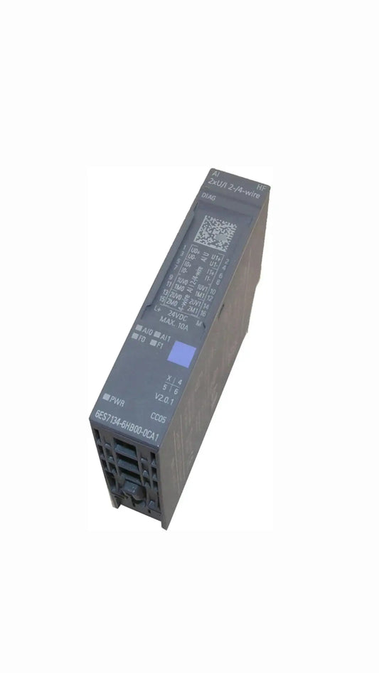 6ES7134-6HB00-0CA1 Siemens SIMATIC ET 200SP, Analog input module, AI 2x U/I 2-.4-wire High Feat., suitable for BU type A0, A1, Color code CC05, channel diagnostics, 16 bit, +/-0.1%