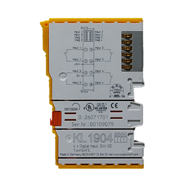 Beckhoff KL1904 digital input terminal, 4-channel, 24 V DC, K-Bus