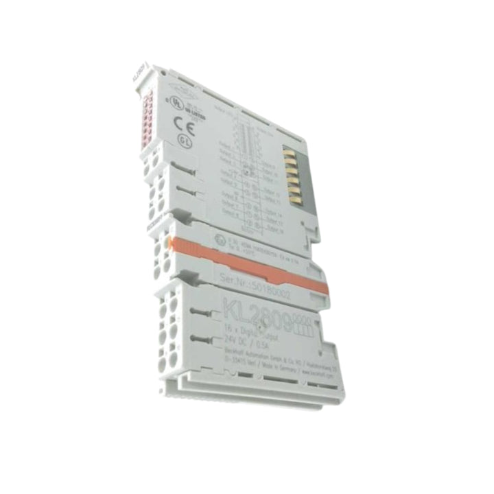 Beckhoff KL2809 Bus Terminal, 8-channel digital input, 24 V DC, compact and reliable for automation systems.