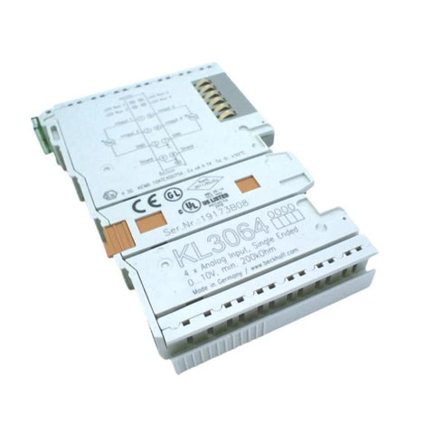 Beckhoff KL3064 analog input terminal, 4-channel, 0–10 V, 12-bit, K-Bus