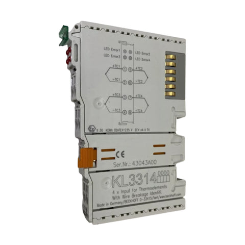 Beckhoff KL3314 analog input terminal, 4-channel, ±10 V, 12-bit, K-Bus