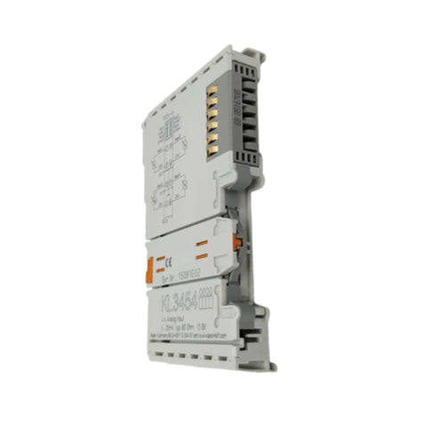 Beckhoff KL3454 Bus Terminal, 4-channel RTD input for Pt100/Pt1000 sensors, precise temperature measurement.