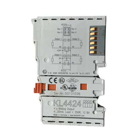 Beckhoff KL4424 analog output terminal, 4-channel, 0–10 V, 12-bit, K-Bus