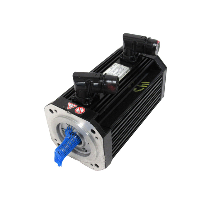 Lenze MDSKSRS056-23 servo motor with 1.1 kW power, 3800 RPM speed, 330 V AC input, IP54 protection, and B14 mounting for industrial automation.