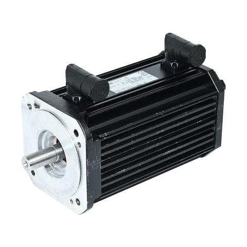 Lenze MDSKSRS071-13 3.2 kW servo motor, 3700 RPM, 480V AC input, resolver feedback, natural cooling for industrial automation.