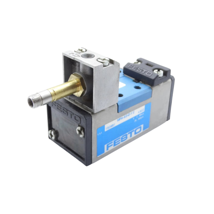 Festo MFH-5/2-D-1-C solenoid valve, 5/2-way, G 1/8 port, pneumatic control, part no. 150981.