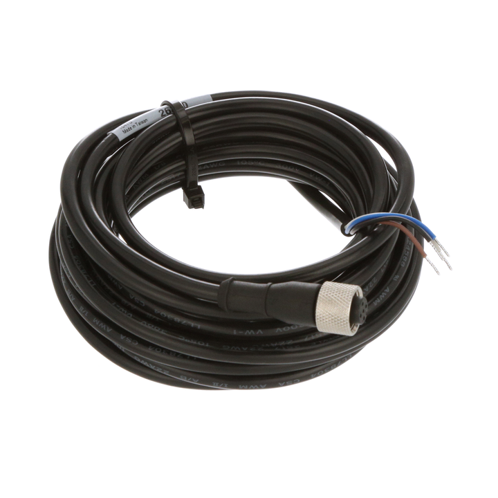 Banner Engineering MQDC-415 5-pin quick disconnect cable, M12 straight connector, 15 ft PVC jacket