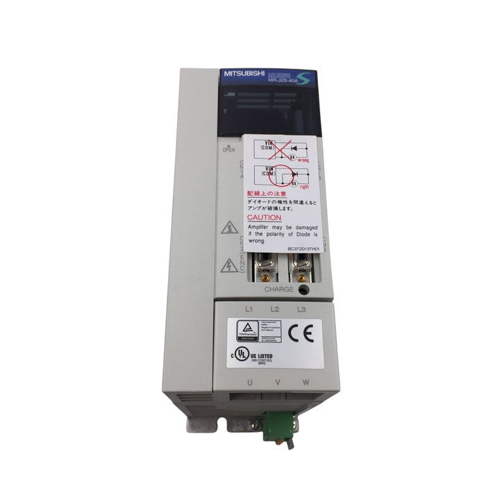 Mitsubishi MR-J2S-40A-S004 servo drive, 400 W, 200 V, SSCNET, MR-J2S series motion control