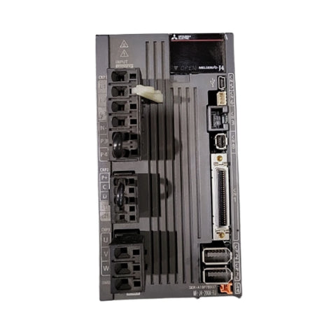 Mitsubishi MR-J4-200A-RJ servo amplifier, 2.0 kW, 200V, SSCNET III/H RJ, high-performance drive for MR-J4 series