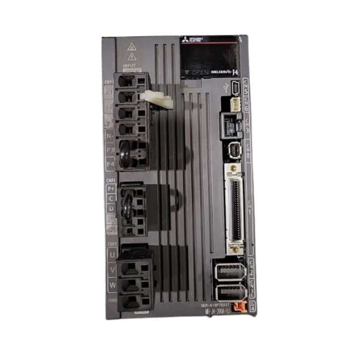 Mitsubishi MR-J4-200A-RJ servo amplifier, 2.0 kW, 200V, SSCNET III/H RJ, high-performance drive for MR-J4 series