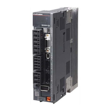 Mitsubishi MR-J4-20B servo amplifier, 200W, 200–240V AC, SSCNET III/H, compact drive for MR-J4 Series precision motion control.