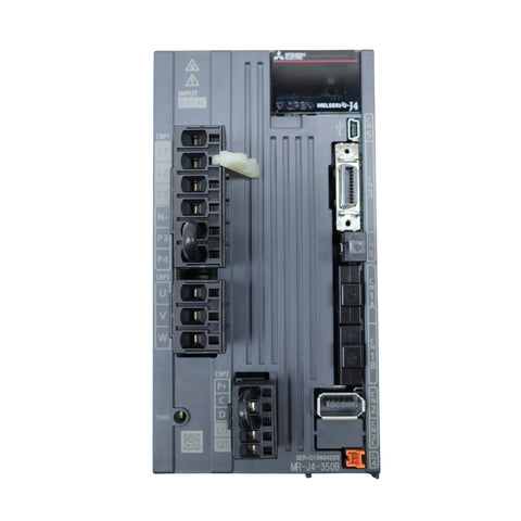 Mitsubishi MR-J4-350B servo amplifier, 3.5kW, 200V, SSCNET III/H, MR-J4 series motion control