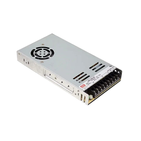 Mean Well LRS-350-24 enclosed power supply, 350 W, 24 V DC, 14.6 A, efficient and reliable for automation systems.