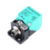 Pepperl+Fuchs NBN40-L2-A2-V1 inductive proximity sensor with 40 mm sensing distance, PNP complementary output, M12 connector, and IP68/IP69K rating.
