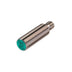Pepperl+Fuchs NJ5-18GM50-E2-V1 M18 inductive proximity sensor with 5 mm flush sensing range, PNP NO output, and IP67 rating for industrial automation.