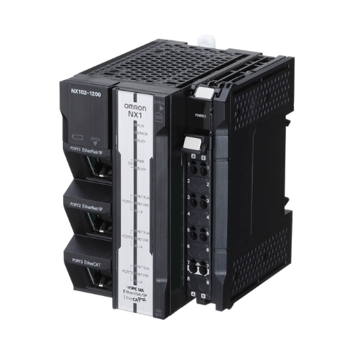 NX102-1000 Omron ysmac NX1 Modular CPU, 5MB program and 33.5MB data memory , built-in EtherCAT (2 servo axes, 4 PTP axes, total 64 EtherCAT nodes), 2 Ethernet ports (OPC-UA and EtherNet/IP)