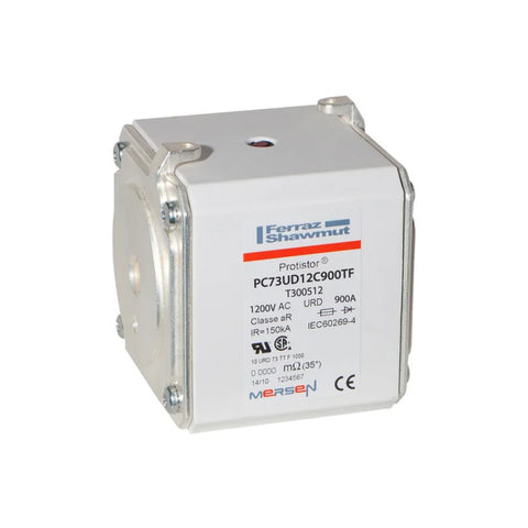 Ferraz Shawmut PC73UD12C900TF semiconductor fuse, 900 A, 1200 V, ultra-fast protection