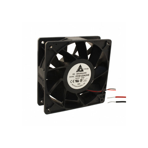 Delta PFB1224UHE cooling fan for industrial applications with compact, reliable design.