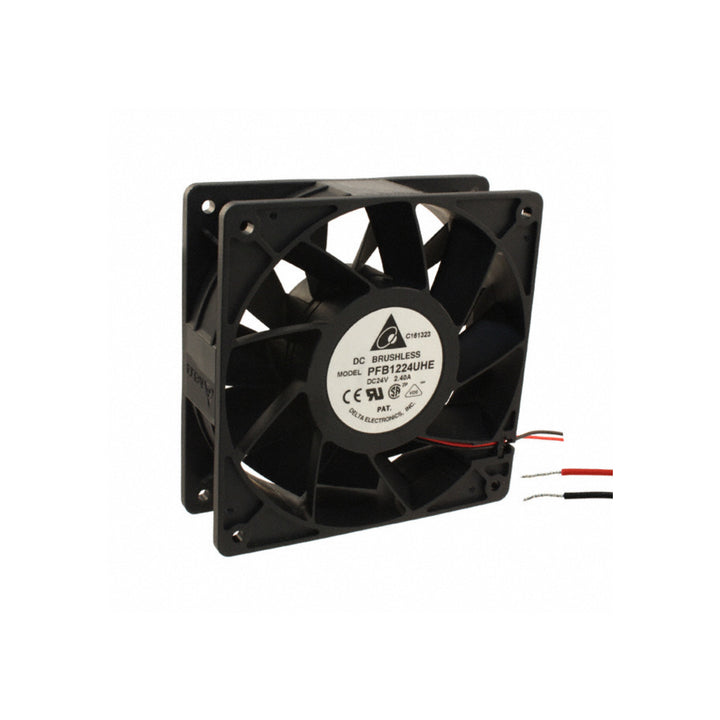 Delta PFB1224UHE cooling fan for industrial applications with compact, reliable design.
