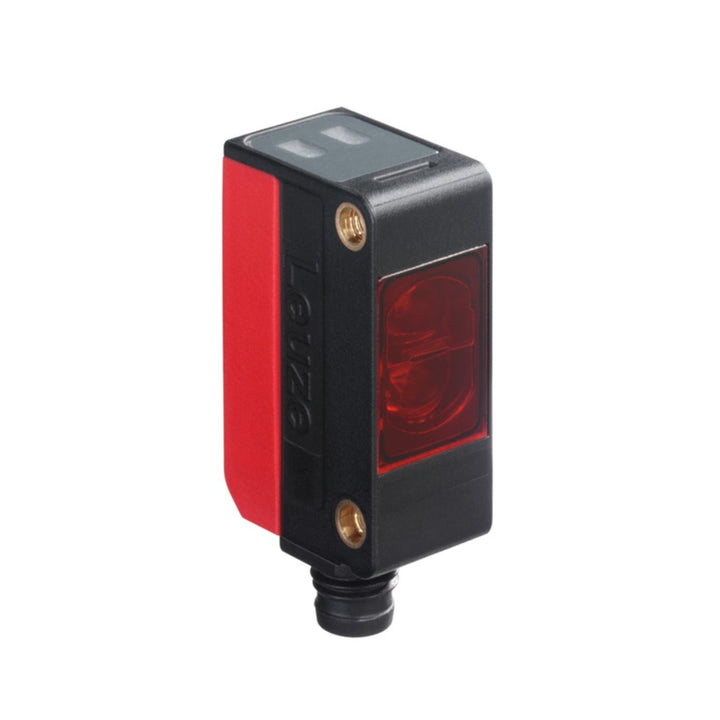 Leuze PRK5/4P‑M8 compact retro-reflective sensor, 2 m range, M8 connector, polarized red LED