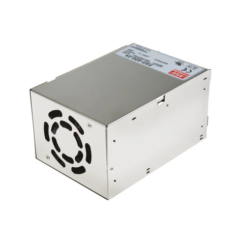 Mean Well PSP-600-24 AC/DC power supply, 600 W, 24 V DC, 25 A, reliable and efficient for industrial applications.