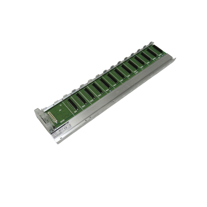 Mitsubishi Q312B base unit, 12-slot main rack for MELSEC-Q Series PLCs, supports CPU, power supply, and I/O modules.