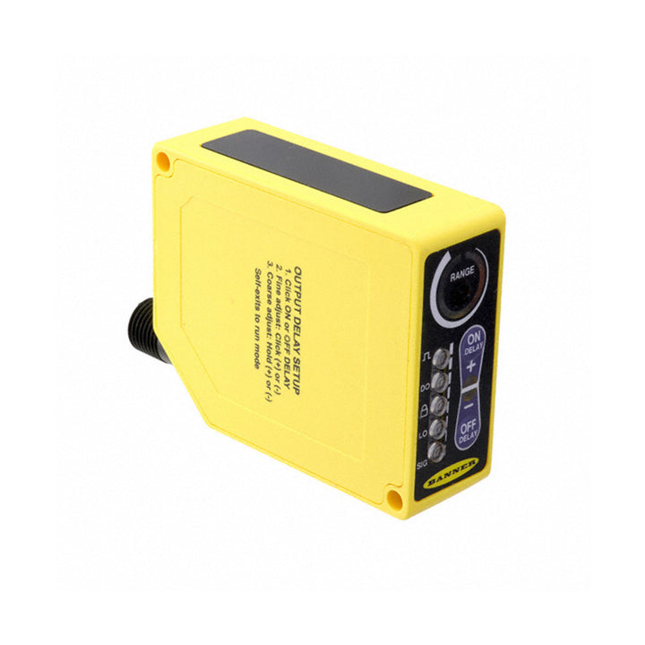 Banner Q60VR3AF2000Q1 long-range adjustable-field infrared photoelectric sensor with relay output, IP67.