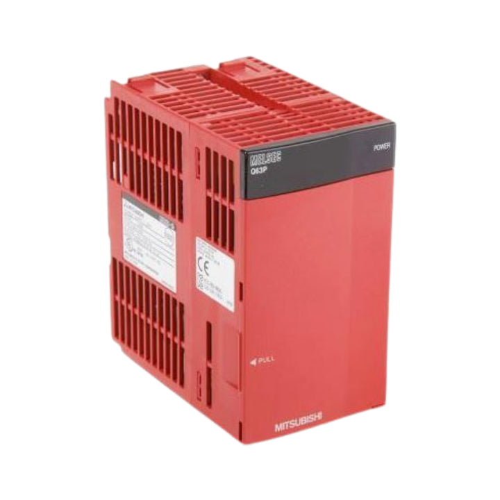 Mitsubishi Q63P power supply module, 5V DC, 6A, for MELSEC-Q PLC, base unit mounted