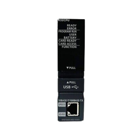 Mitsubishi R32CPU PLC, 32 I/O (16 inputs/relay outputs), 24–240 V AC/DC, R Series compact controller