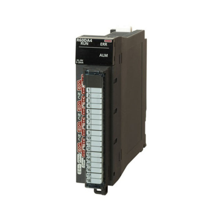 Mitsubishi R60DA4 analog output module, 4 channels, voltage/current, iQ-R series