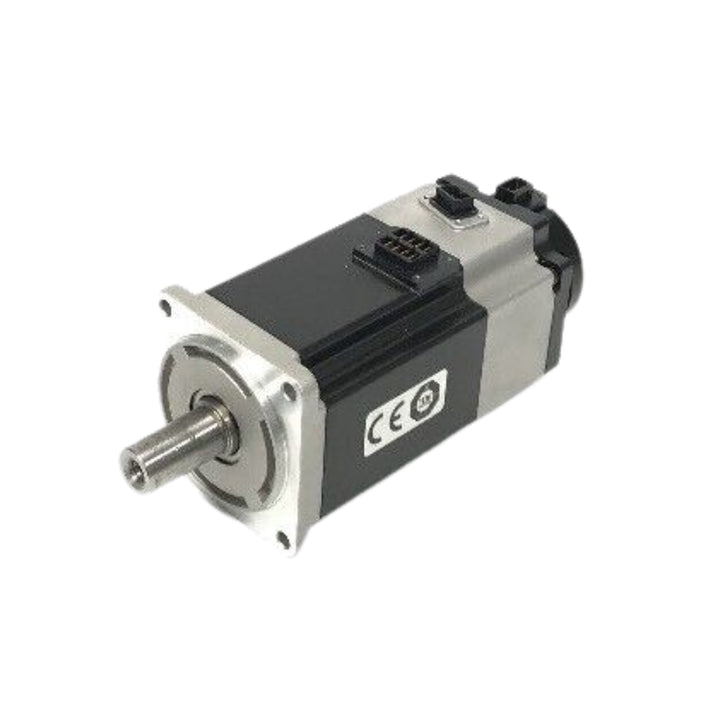 Omron R88M-1M40030T-BS2 400W AC servo motor with 3000 RPM, 1.27 Nm torque, 23-bit absolute encoder, and integrated brake for precision motion control.