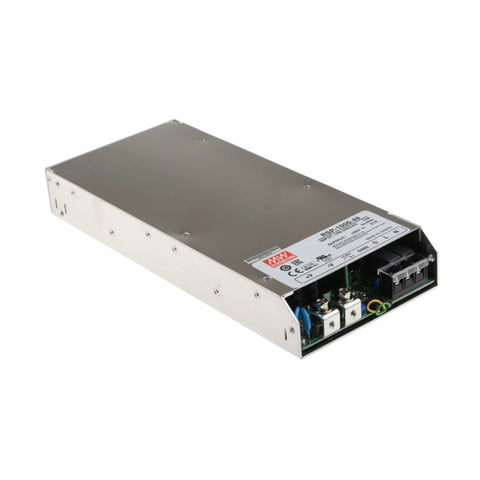 Mean Well RSP-1000-48 enclosed industrial power supply, 1000 W, 48 V DC, 20.8 A, efficient and reliable for automation and LED systems.