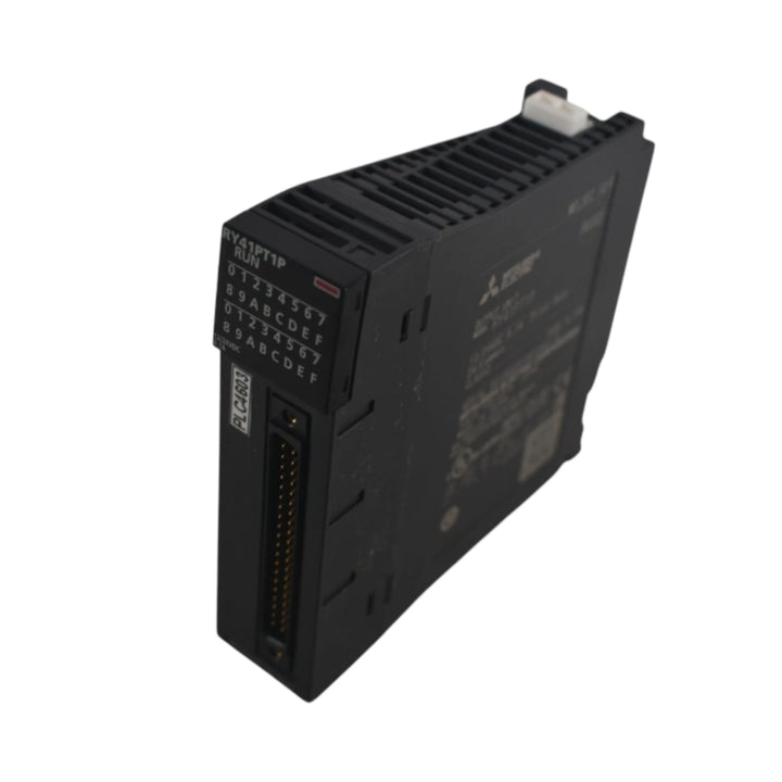 Mitsubishi RY41PT1P relay output module, 4-point, 24V DC sink, 2A per point, for iQ-R Series PLCs.