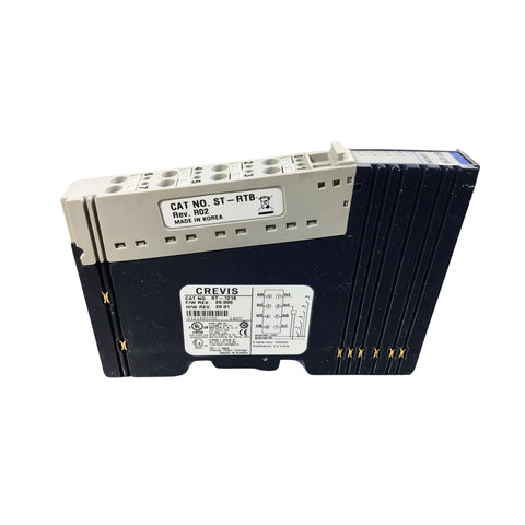 GE Fanuc ST-1218 digital input module, 8-point, 24VDC sourcing inputs, positive logic, for RSTi I/O automation systems.