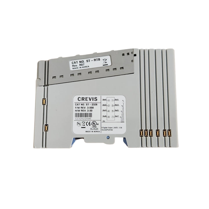 GE ST-2328 16-point 24VDC digital input module, positive logic, DIN rail mount, for RSTi I/O systems.
