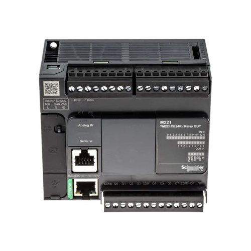 TM221C24T Schneider Electric logic controller, Modicon M221, 24 IO, transistor, PNP